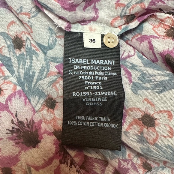 Isabel Marant Etoile Women Virginie Paisley Floral Print Dress - Picture 7 of 8
